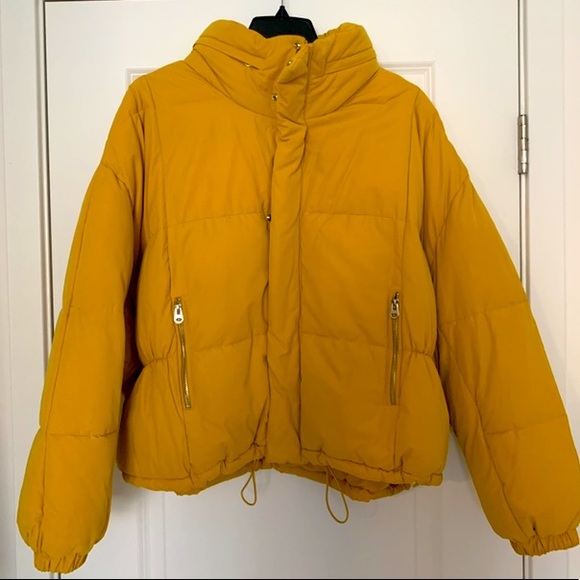 Zara | Jackets \u0026 Coats | Zara Mustard 